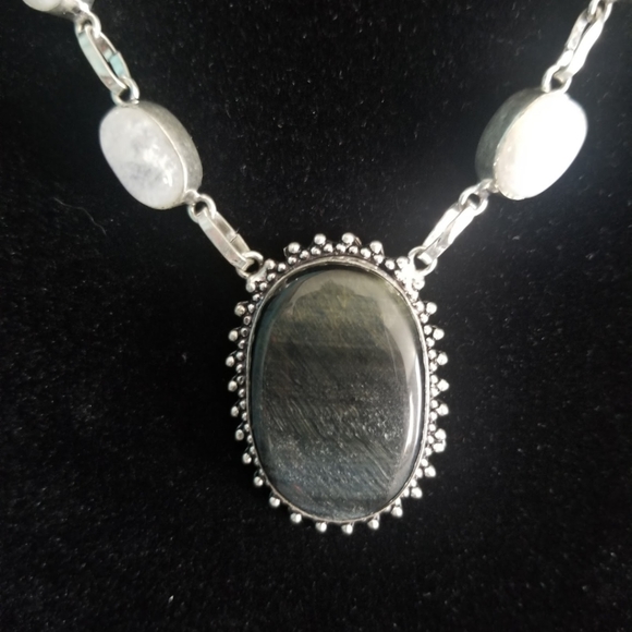 Black Tigers Eye Necklace - Picture 4 of 4